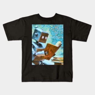 Robot Reading Kids T-Shirt